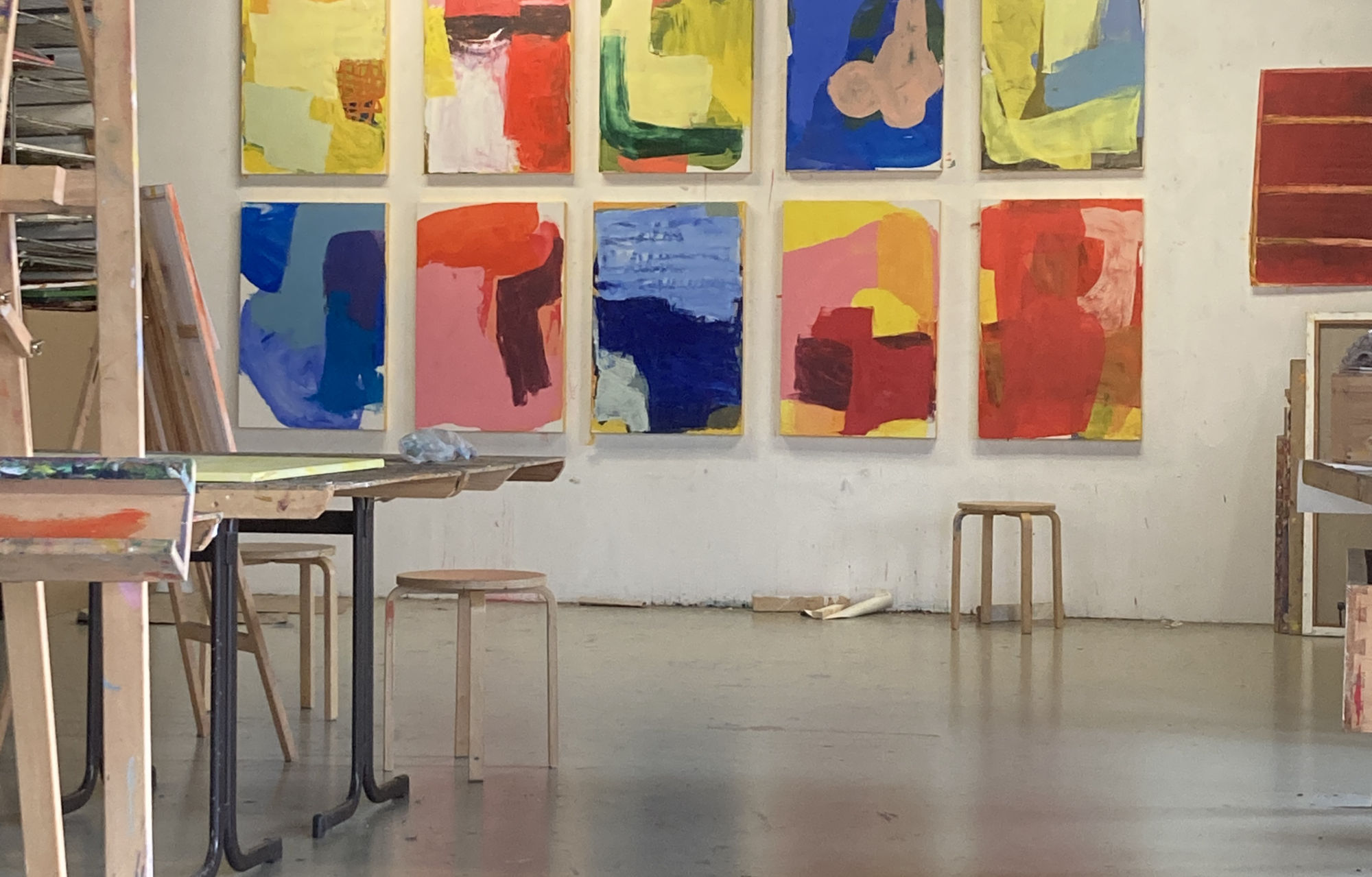 Künstlerische Bildentwicklung im Atelier